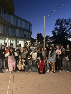 Club members at the end of a meeting