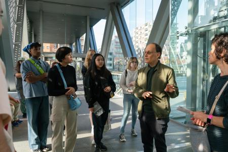 Prof. Winther-Tamaki and students