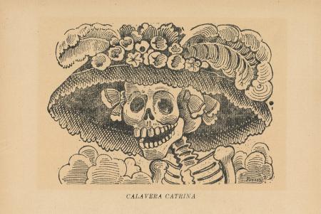 La Calavera Catrina, 1910 etching by Jose Guadalupe Posada (1852-1913)