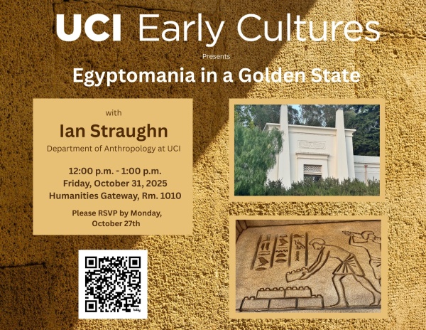 Flyer for Fall Quarter Early Culture's lunchtime talk