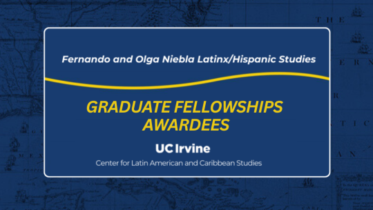 Banner announcing the Fernando and Olga Niebla Latinx/Hispanic Studies Graduate Fellowships Awardees
