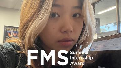 Yaxuan Gao, FMS Summer Internship Award Winner