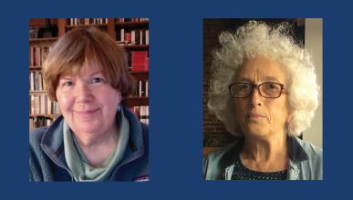 Collage of headshots featuring Sally Stein and Margaret Miles