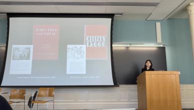 Myra McCants speaking at Johns Hopkins