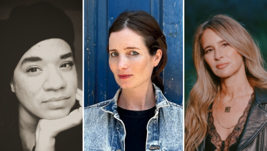 Profile images of the three writers