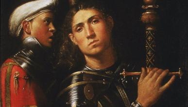 Giorgione, Portrait of a Solider,1510, detail
