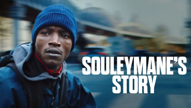 Black immigrant in France delivering food on his bike
