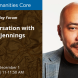 promotional image for humanities core upcoming event featuring author and artist John Jennings